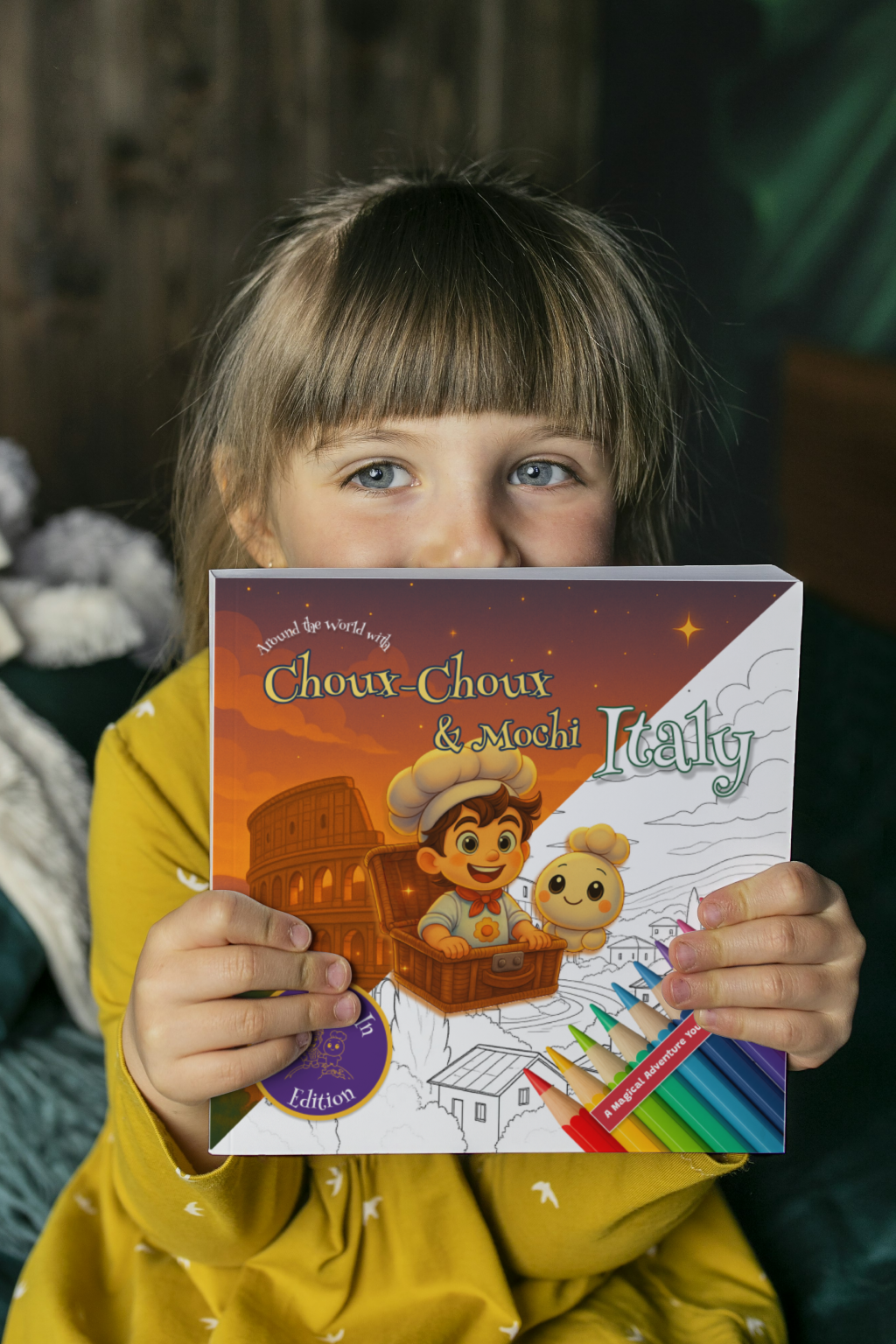 Around the World with Choux-Choux: Italy: Colour-Me-In Edition