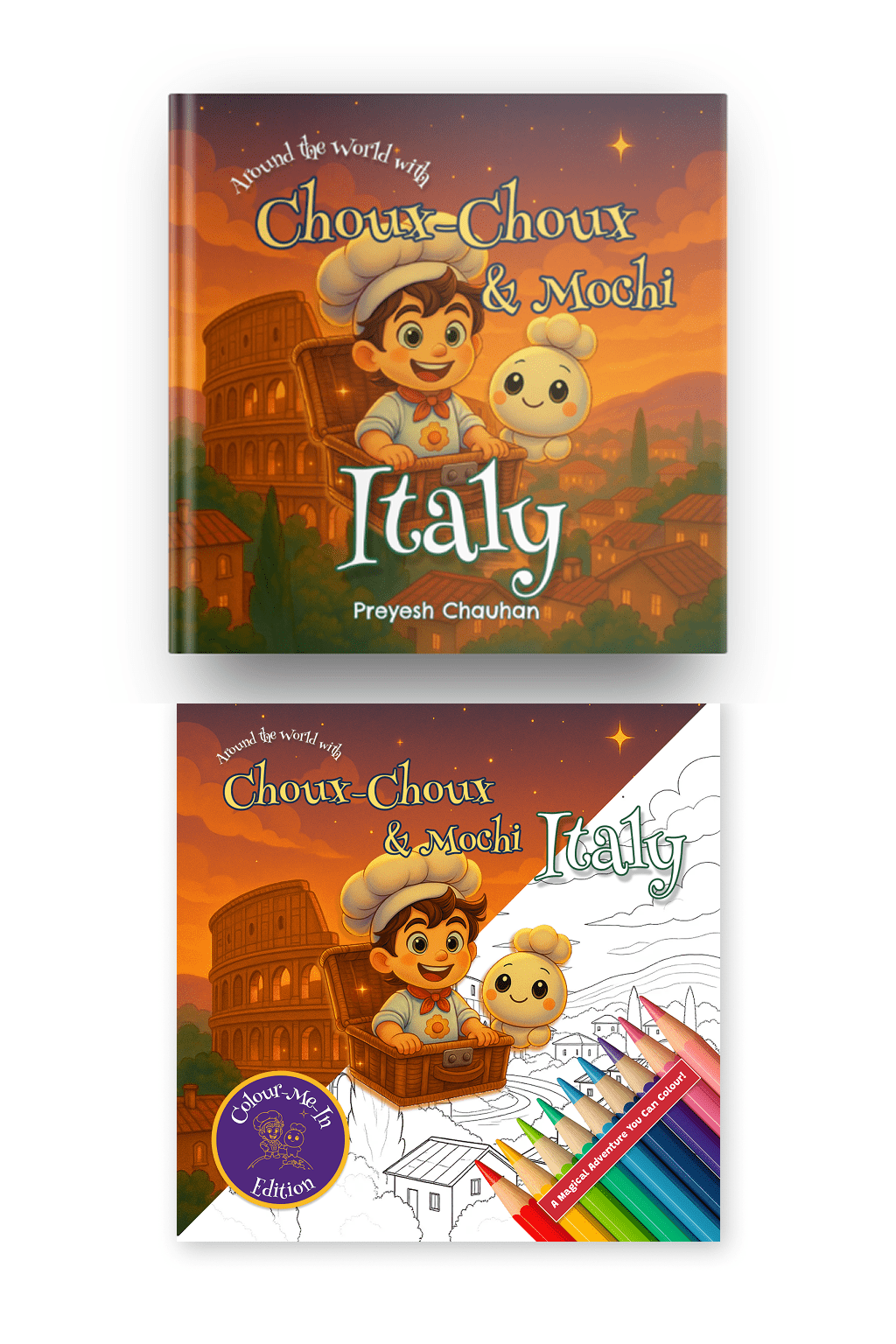 🎁 Bundle 2: Gift - Box Ready – Hardback + Colour - Me - In Edition (Limited Time Only) - Around the World with Choux - Choux & Mochi